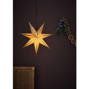 Decorațiune luminoasă de Crăciun Markslöjd Glitter, lungime 45 cm, auriu