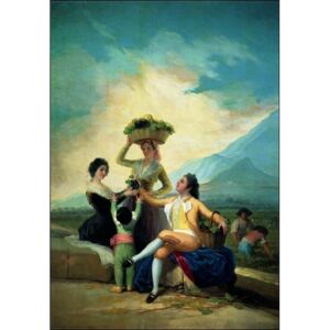 F.De.Goya - La Vendage En Automne Reproducere, (24 x 30 cm)