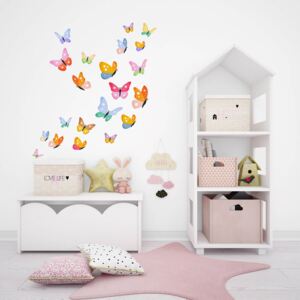 Set stickere pentru perete - Fluturi multicolori 154