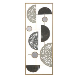 Decorațiune metalică pentru perete Mauro Ferretti Geometric, 28,5 x 74 cm