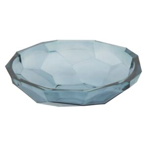 Bol din sticlă reciclată Mauro Ferretti Stone, ø 34 cm, albastru