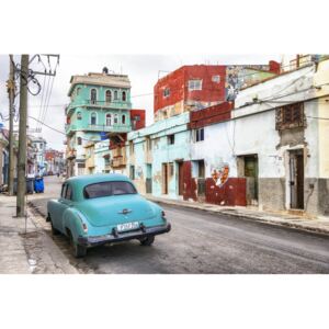 Fotografii artistice Turquoise Classic Car in Havana, Philippe Hugonnard