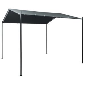 Pavilion cort foișor copertină, antracit, 3 x 3 m, oțel