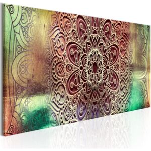 Tablou pe pânză - Colourful Mandala 150x50 cm