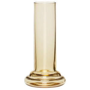 Vaza galbena din sticla 11x21 cm Hubsch