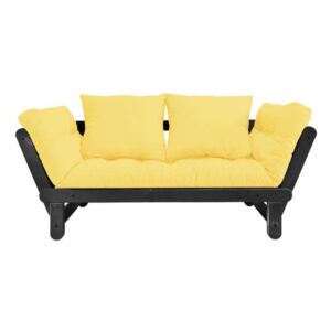 Canapea extensibilă galbenă Beat Black
