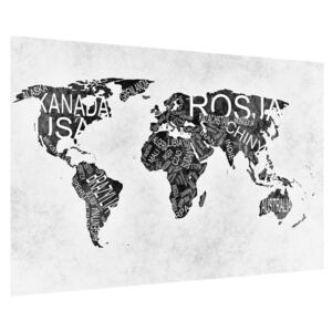 Tablou cu harta lumii (K011854K9060)