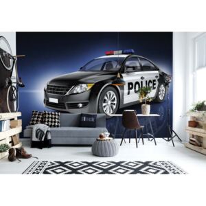Fototapet - Police Car Vliesová tapeta - 254x184 cm
