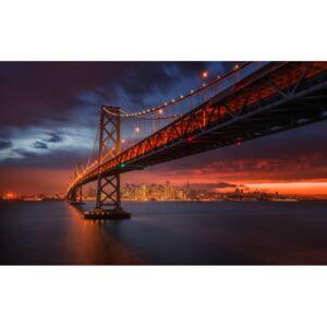 Fotografii artistice Fire over San Francisco, Toby Harriman