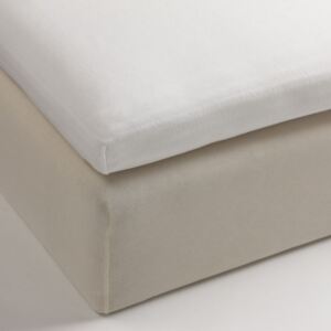Cearceaf alb de pat pentru copii Jersey 80/90x200 cm