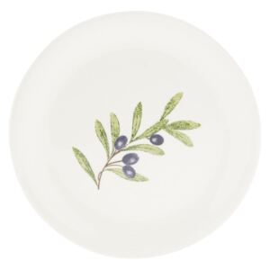 Farfurie din porțelan Clayre & Eef Olive, ⌀ 20 cm, alb