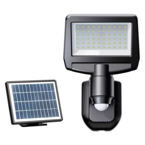 LED Proiector solar cu senzor TOMI LED/10W/7,4V IP65