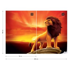 Fototapet - Disney Lion King Vliesová tapeta - 208x146 cm