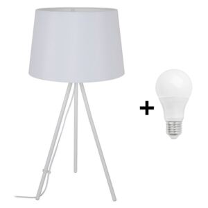 Solight WA005-W - LED Lampă de masă MILANO 1xE27/10W/230V alb 56cm