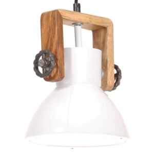 Lampă suspendată industrială, 25 W, alb, 19 cm, E27, rotund