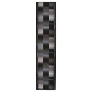 Covor traversă, suport gel, negru, 67 x 250 cm