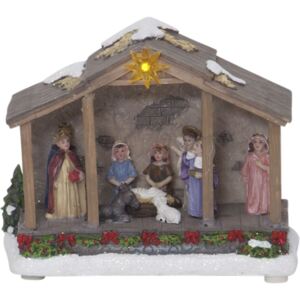 Decoratiune de Craciun Nativity, tip sceneta, 3 x LED 0.02W