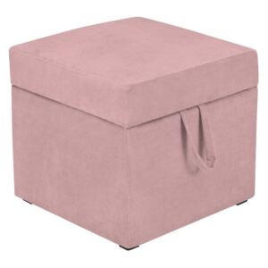Taburet cu spațiu pentru depozitare KICOTI Cube, roz