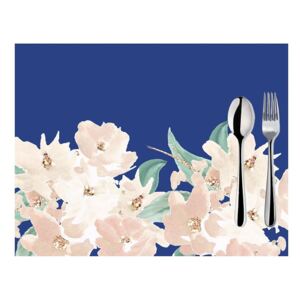 Set 2 suporturi pentru farfurii Mike & Co. NEW YORK Honey Blossom, 33 x 45 cm, albastru-roz