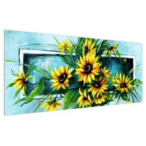 Tablou cu floarea soarelui (Modern tablou, K014589K12050)
