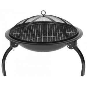 Gratar gradina, grill rotund, metal, 54x25 cm, Homefire BBQ
