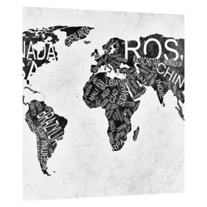 Tablou cu harta lumii (Modern tablou, K011854K3030)
