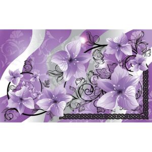 Buvu Fototapet vlies: Flori violet - 184x254 cm