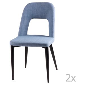 Set 2 scaune sømcasa Anika, albastru deschis