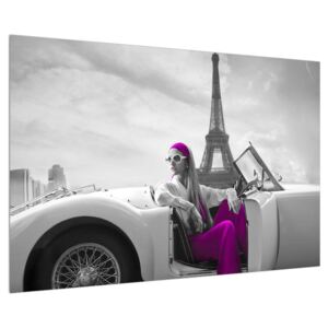 Tablou cu turnul Eiffel și mașină (K011513K9060)