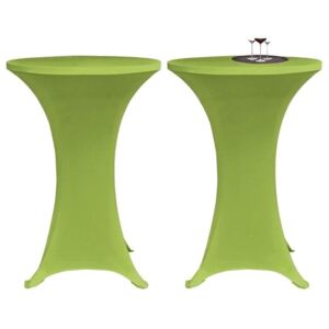 Husă elastică pentru masă, 80 cm, verde, 2 buc