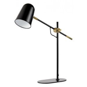 Lampa birou neagra/maro alama din metal 45 cm Bureau Bolia