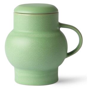 Ceainic verde menta din ceramica 420 ml Bubble L HK Living