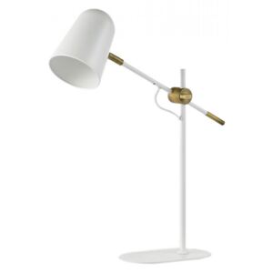 Lampa birou alba/maro alama din metal 45 cm Bureau White Bolia