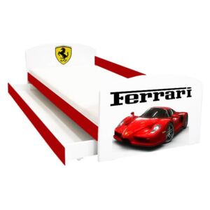 Pat copii Ferrari cu sertar 144x75