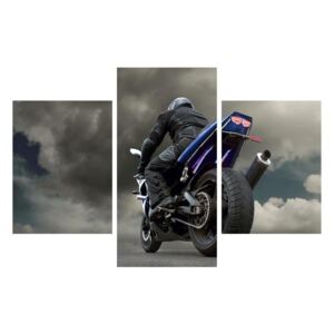 Tablou cu motociclist cu motocicletă (K011302K90603PCS)