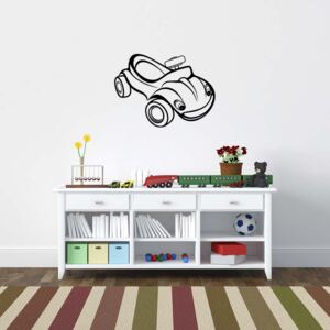 GLIX Little car - autocolant de perete Negru 50 x 35 cm