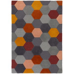 Covor Modern & Geometric Moderno, Multicolor/Gri, 120x170 cm