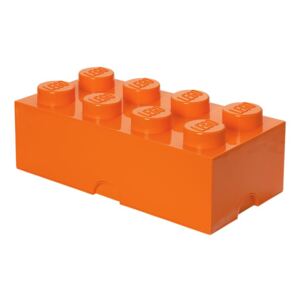 LEGO - Cutie depozitare 2x4, Portocaliu