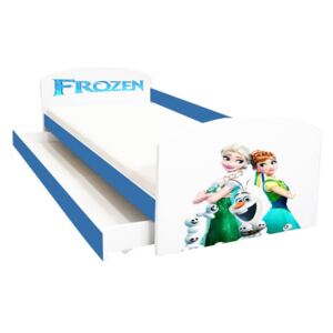 Pat copii Frozen cu sertar 144x75