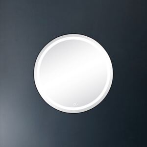 Oglinda baie rotunda cu LED neagra Rondo, Dalet Negru, 600 mm
