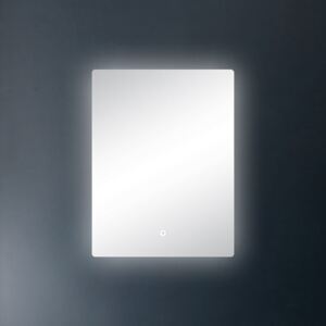 Oglinda baie cu LED alba Quadra, Dalet Alb, 800x600 mm
