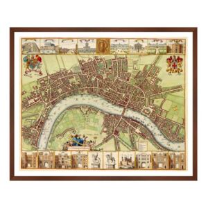 Tablou - hartă Londra
