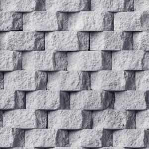 Buvu Tapete de vinil zid de cărămidă gri (2)