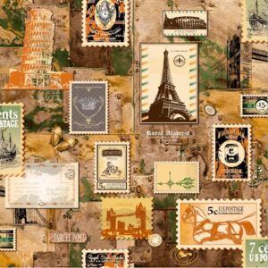 Buvu Tapete de vinil timbre poștale