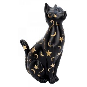 Statueta pisica neagra Constelatia Felis 26 cm