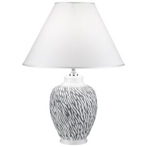 Lampă de masă Kolarz A1340.71.Gr CHIARA 1xE27/100W/230V albă/gri, diametru 40 cm