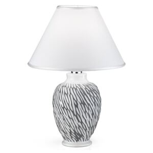 Lampă de masă Kolarz A1340.70.Gr CHIARA 1xE27/100W/230V albă/gri, diametru 30 cm