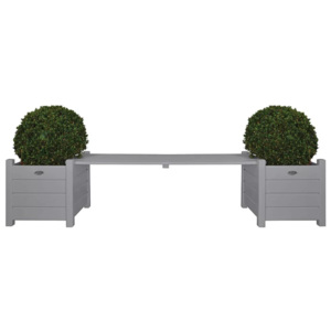 Esschert Design mobiler de grădină cu jardiniere gri CF33G CF33G