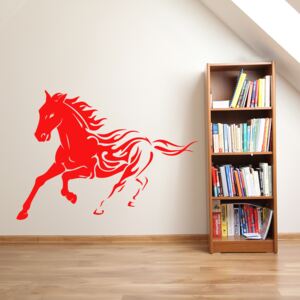 GLIX Horse - autocolant de perete Rosu deschis 100 x 70 cm
