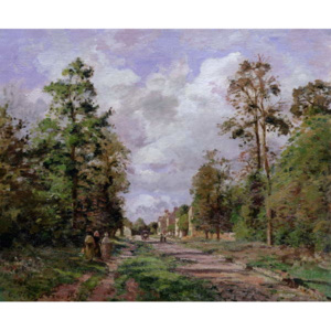 The road to Louveciennes at the edge of the wood, 1871 Reproducere, Camille Pissarro